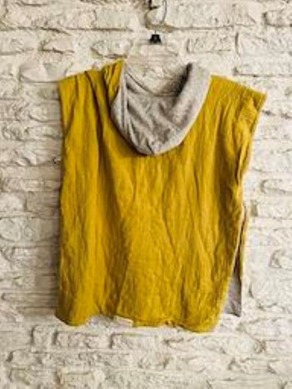 Big Little Universe Reversible Hooded Poncho Yellow  Terry Muslin Towel 3T-6T